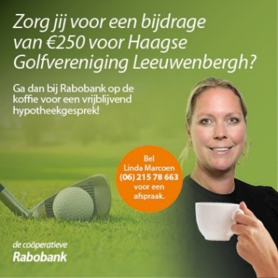 € 250,00 verdienen voor Golfvereniging Leeuwenbergh