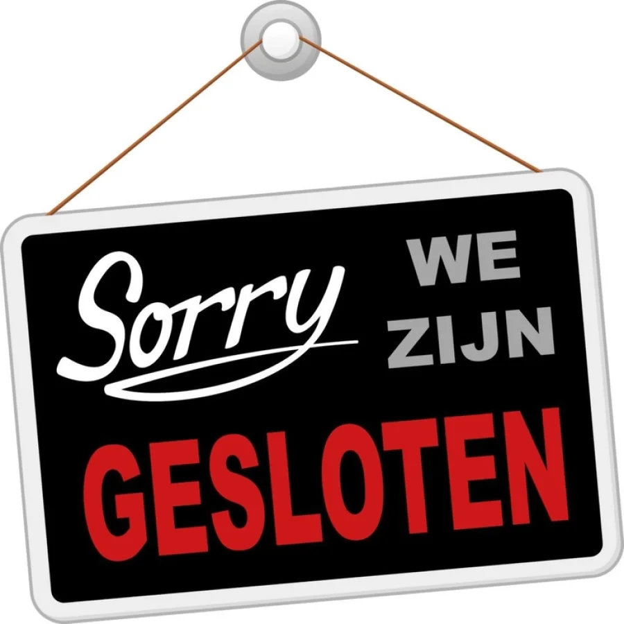 Golfshop gesloten op 7 juli.