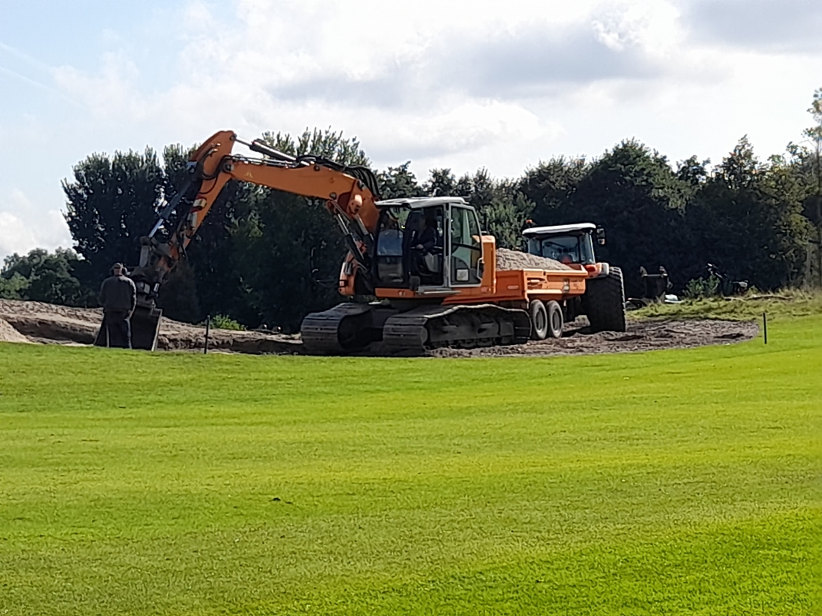 Werkzaamheden Driving Range, een update