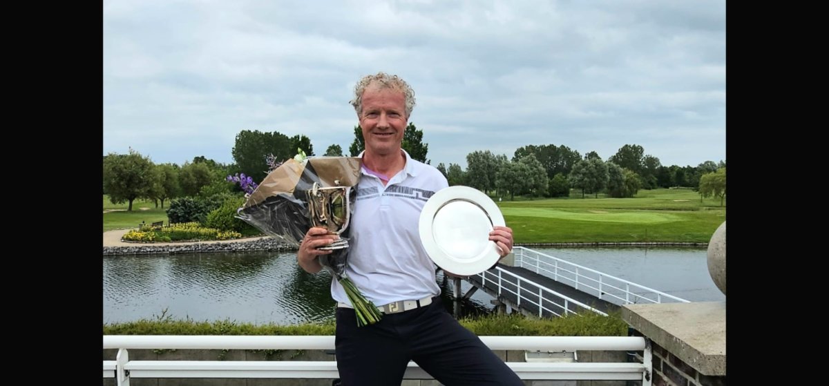 Marcel Wust, speler van de Heren 1 senioren, kroont zich tot Nederlands Kampioen Strokeplay 50+
